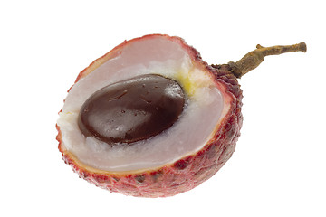 Image showing Half a lychee

