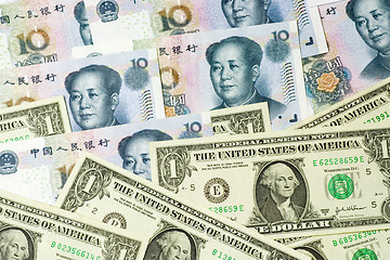 Image showing US and Chinese currencies

