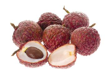 Image showing Tropical fruit - Lychees

