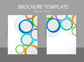 Image showing Colorful circles brochure