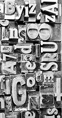 Image showing Metal Type Printing Press Typeset Obsolete Typography Text Lette