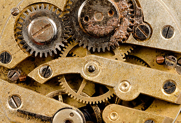 Image showing Vintage Rusted Watch Pocketwatch Time Piece Movement Gears Cogs