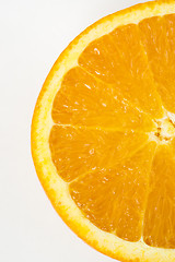 Image showing Half Citrus Orange Juicy Raw Food Fruit Ingredient Produce