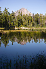 Image showing Four Mile Lake Mount McLoughlin Klamath County Oregon Cascade Mo