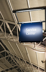 Image showing Customer Service Center Sign Marker Public Building Architecture