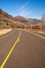 Image showing Back Road Through Wallowa Mountains Oregon United States