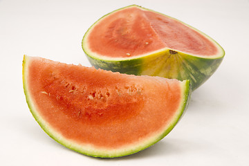 Image showing Watermelon Slices Large Melon Fruit 