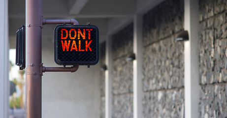 Image showing Don't Walk