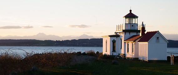 Image showing Discovery Park West Point Lighthouse Puget Sound Seattle Nautica