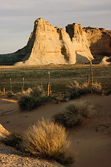 Image showing Sandstone Rock Formation Desert Lake Powell Utah Arizona Border