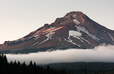 Image showing Jagged Rocky Mount Hood Timberline Man Made Ski Area