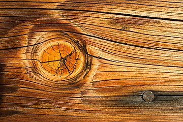 Image showing Lumber Gnarl Wood Knot Lumber Plank Macro One Burnt Nail