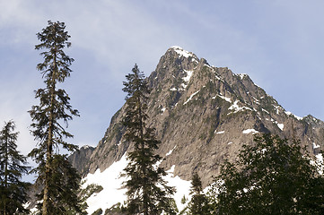 Image showing Rugged Jagged Peak North Cascade Mountain Range Washington State