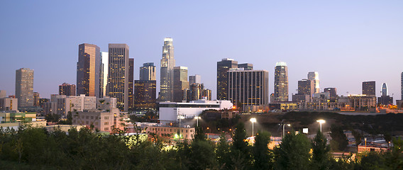 Image showing Office Buildings Financial District Los Angeles California Downt