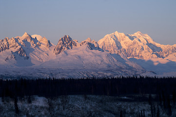 Image showing Ridges Peaks Mount McKinley Denali National Park Alaska United S