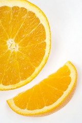 Image showing Half Citrus Orange Juicy Raw Food Fruit Ingredient Produce