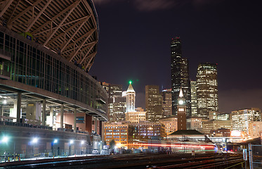 Image showing Union Station Downtown Urban Transportation Stadium Building Inf