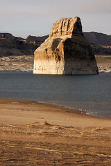 Image showing Rock Butte Formation Lake Powell Colorado River Utah United Stat