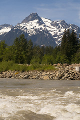 Image showing Whitehorse Mountain North Sauk River Cascade Mountains Washingto