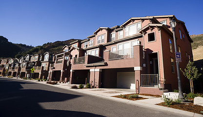 Image showing Urban Sprawl Suburban Condominiums Middle Upper Class Housing