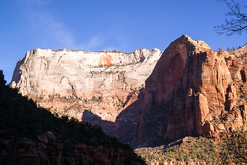 Image showing Sunrise High Mountain Buttes Zion National Park Desert Southwest