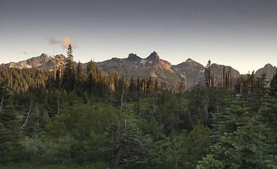 Image showing Tatoosh Range Pinnacle Castle Unicorn Boundary Plummers Peaks 