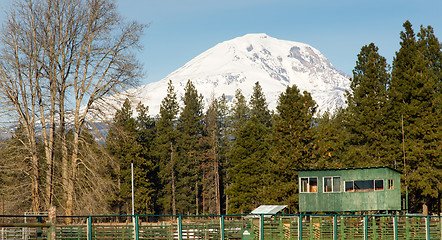 Image showing Rodeo Grounds Grandstand Arena Corral Livestock Pen Adams Mounta