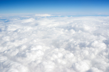 Image showing Cloud Cover Blue Sky Stratosphere Vertical Composition Clear Wea