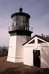 Image showing Cape Mears Lighthouse Pacific West Coast Oregon United States