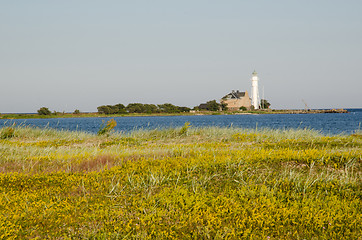 Image showing Hogby lighthouse at the swedish island Oland