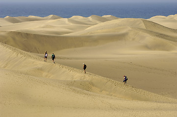 Image showing People in the desert