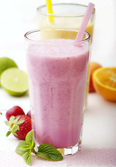 Image showing fruit smoothies