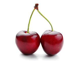 Image showing twin cherries