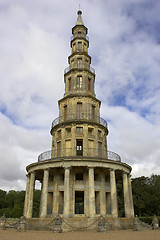 Image showing Pagoda at chanteloup, amboise, loire valley, france