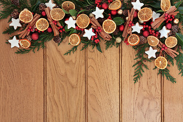 Image showing Festive Food Border