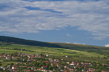 Image showing Village on the hill