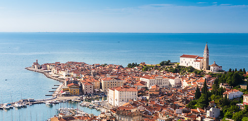 Image showing Picturesque old town Piran - Slovenia.