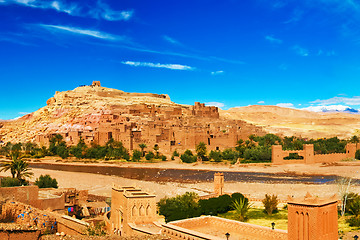 Image showing Ancient city of Ait Benhaddou in Morocco