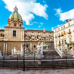 Image showing Fontana Pretoria in Palermo, Sicily, Italy