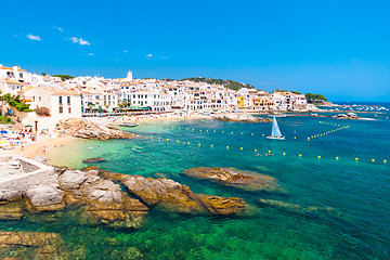 Image showing Calella de Palafrugell, Costa Brava, Catalonia, Spain.