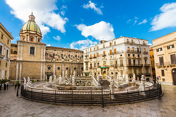 Image showing Fontana Pretoria in Palermo, Sicily, Italy