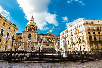 Image showing Fontana Pretoria in Palermo, Sicily, Italy