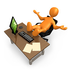 Image showing Office Relaxation