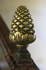 Image showing Detail of handrail at Pagoda at chanteloup, amboise, loire valley, france