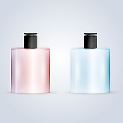 Image showing Vector illustration of perfume flasks