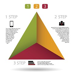 Image showing Modern info graphic for business project