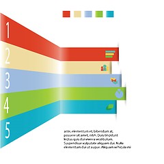 Image showing Modern info graphic element for business template