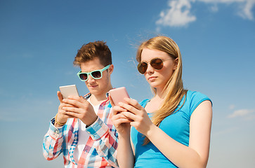 Image showing smiling couple having fun outdoors