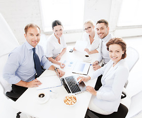 Image showing business team having meeting in office