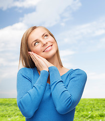 Image showing happy young woman